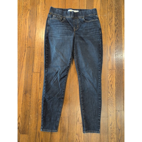 Signature by Levi Strauss Denim - Signature by Levi Strauss Totally Shaping Pull On Skinny Jeggings Dark‎ Wash 10